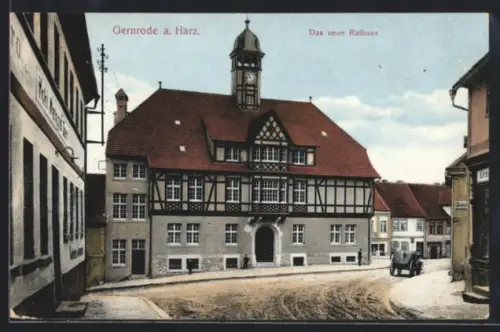 AK Gernrode a. Harz, Das neue Rathaus