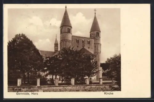 AK Gernrode /Harz, Die Kirche