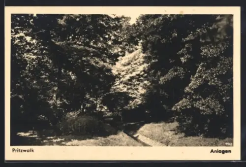 AK Pritzwalk, Anlagen, Partie mit Brücke