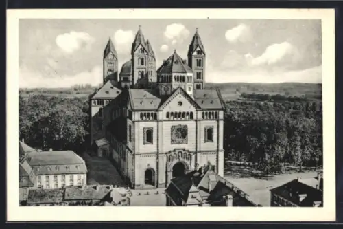 AK Speyer a. Rh., Kaiser-Dom aus der Vogelschau