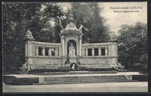 AK Koblenz, Kaiserin Augusta-Denkmal