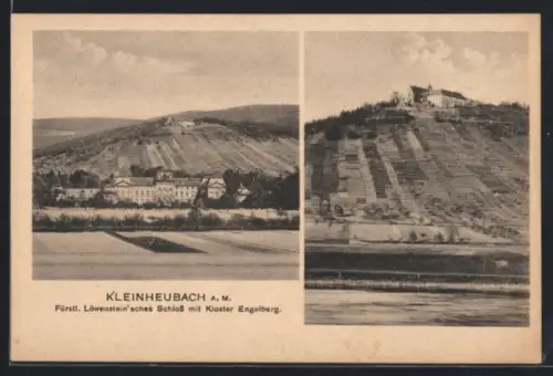 AK Kleinheubach a. M., Fürstl. Löwenstein`sches Schloss, Kloster Engelberg