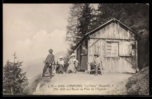 AK Chamonix, Le Trois, Buvette, Route du Plan de l`Aiguille