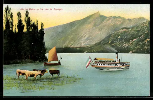 AK Aix les Bains, Le Lac de Bourget