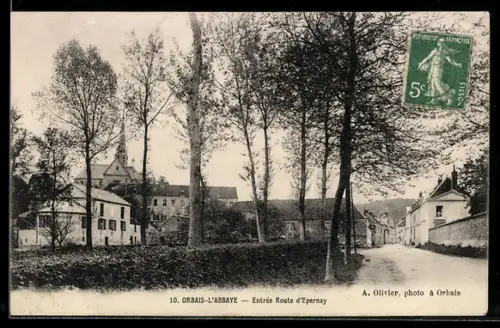 AK Orbais-l`Abbaye, Entrée Route d`Epernay