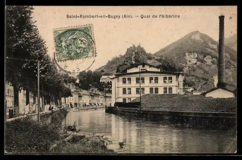 AK Saint-Rambert-en-Bugey /Ain, Quai de l`Albarine