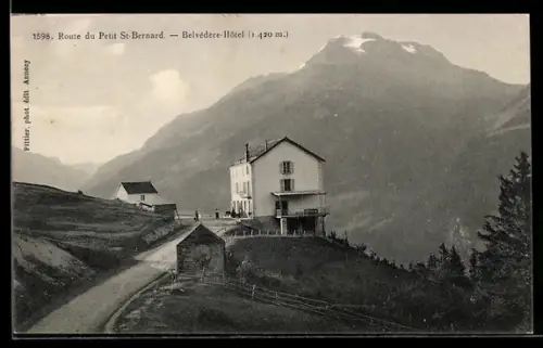 AK Séez, Belvédère Hôtel, Route du Petit Saint-Bernard