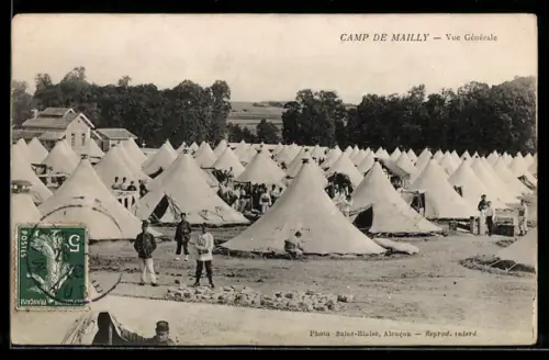 AK Camp de Mailly, Vue générale