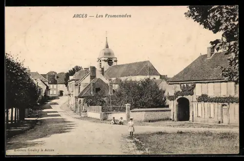 AK Arces, Les Fromenades, Kirche