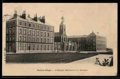 AK Berck-Plage, L`Hôpital Maritime et sa Terrasse