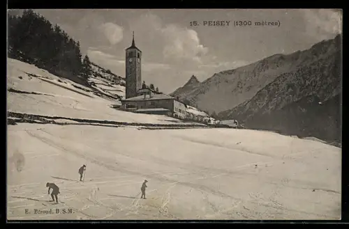 AK Peisey, L`Eglise en hiver