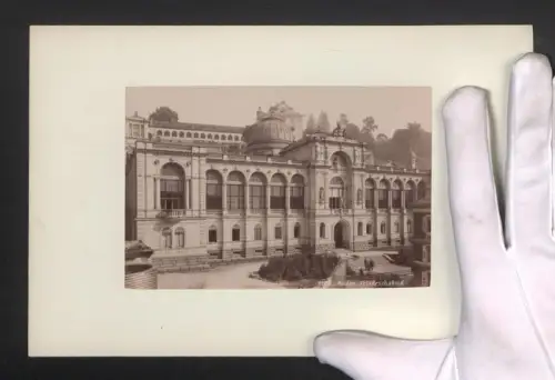 Fotografie Ansicht Baden-Baden, Fassadenansicht des Friedrichsbads, Grossformat 16 x 25cm