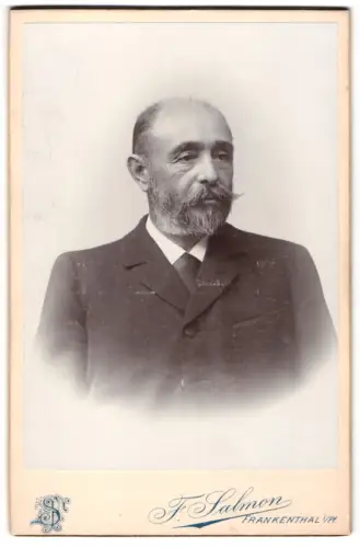 Fotografie F. Salmon, Frankenthal i. Pf., Rudolf K. im Porträt, geb. 1840, gest. 1902