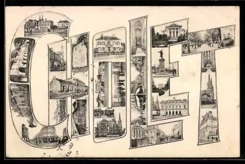 AK Cholet, Vues du lieu dans le lettrage