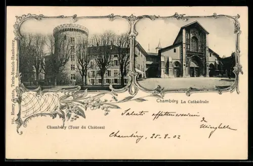 AK Chambéry, La Cathédrale, Tour du Château