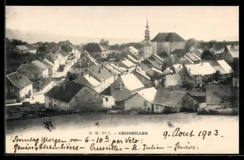 AK Cruseilles, Vue générale