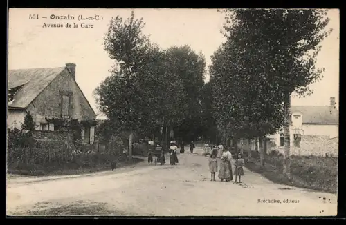 AK Onzain /L.-et-C., Avenue de la Gare