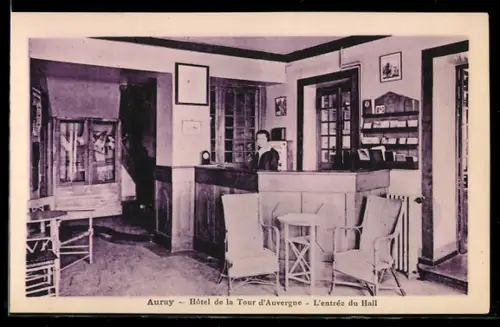 AK Auray, Hôtel de la Tour d`Auvergne, L`entrée du Hall