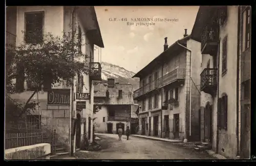 AK Samoens /Hte-Savoie, Rue principale