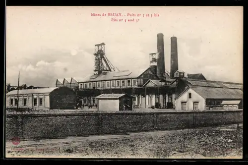 AK Bruay-la-Buissière, les Mines, Puits no 5 et 5 bis Pits no 5 and 5a