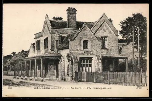 AK Harfleur /Seine-Inf., La Gare