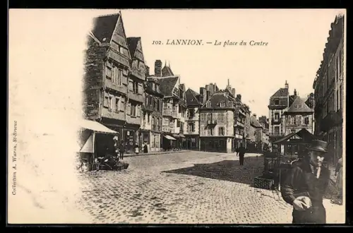 AK Lannion, La place du Centre