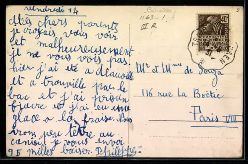 AK Blonville-sur-Mer, Rue de la Mer