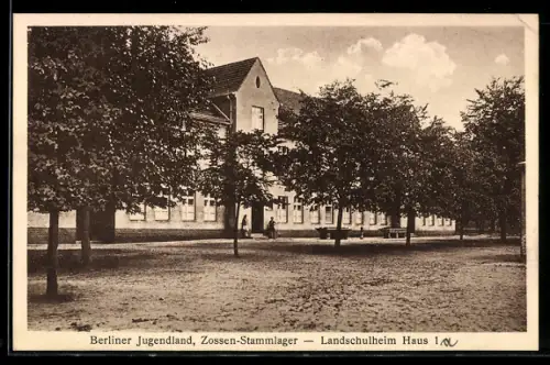 AK Zossen, Stammlager, Berliner Jugendland, Landschulheim Haus 1