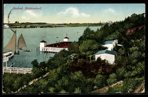AK Rüdersdorf, Blick auf das Seebad