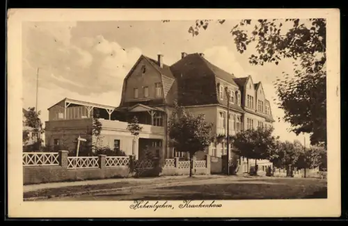 AK Hohenlychen, Strassenpartie am Krankenhaus