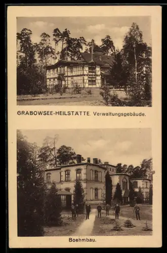 AK Grabowsee, Verwaltungsgebäude der Heilstätte, Boehmbau
