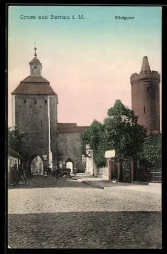 AK Bernau, Strassenpartie am Königstor