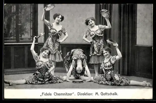 AK Fidele Chemnitzer in Kostümen, Direktion M. Gottschalk