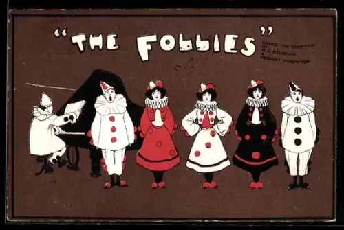 AK The Follies, Dir. H. G. Pelissier, Pierrots und Clowns