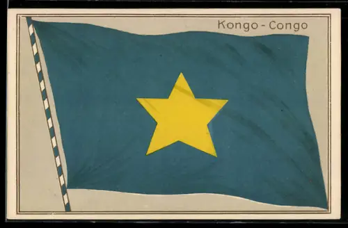 AK Kongo-Congo, Nationalfahne des Landes