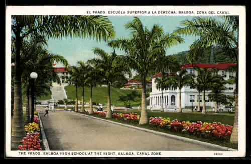 AK Balboa, The Prado, Balboa High School at the right