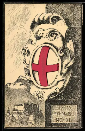Künstler-AK Salzburg, Anno Memorabili MCMXIV