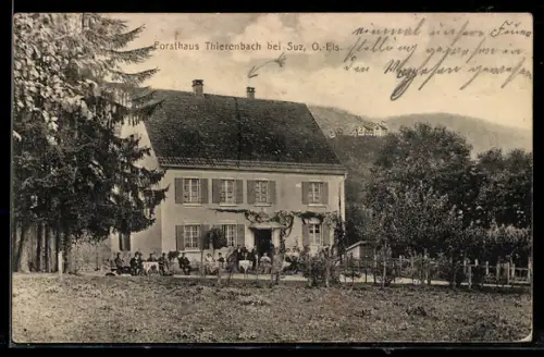 AK Forsthaus Thierenbach bei Suz, Partie