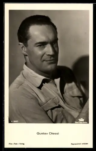 AK Schauspieler Gustav Diessl, Portrait