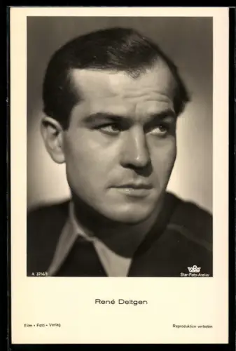 AK Portrait des Schauspielers René Deltgen
