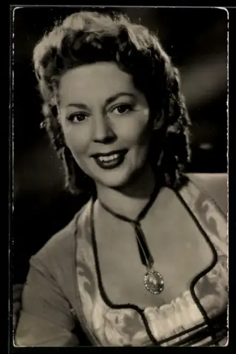 AK Schauspielerin Anne Vernon in dem DEFA-Film Das Fräulein von Scuderi