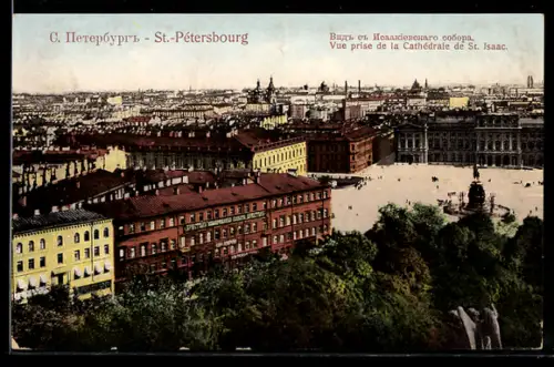 AK St. Petersburg, Panorama der Stadt von der Isaak-Kathedrale aus