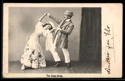 AK Paar beim Cake-Walk Tanz