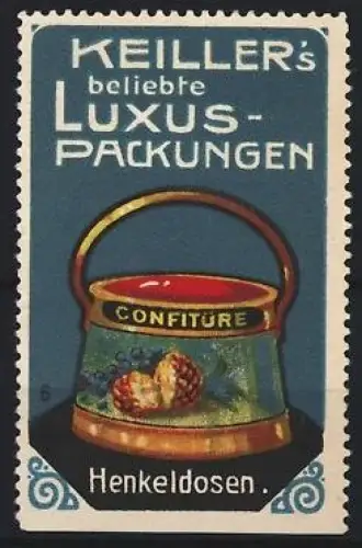 Reklamemarke Keiller`s, Beliebte Luxus-Packungen, Henkeldosen