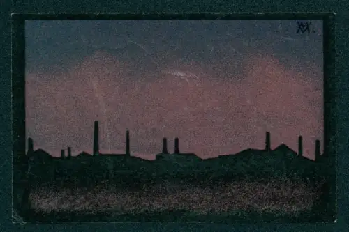 Notgeld Harburg /Elbe 1921, 50 Pfennig, Industrielandschaft und Stadtwappen mit Löwen