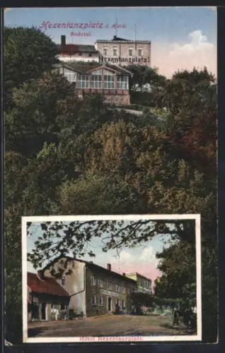 AK Hexentanzplatz i. Harz, Hotel Hexentanzplatz