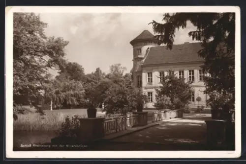 AK Rheinsberg, Schloss mit der Billardbrücke