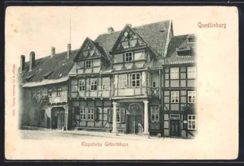 AK Quedlinburg, Klopstocks Geburtshaus