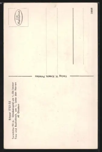 AK Potsdam, Garnisonkirche, Denkmal