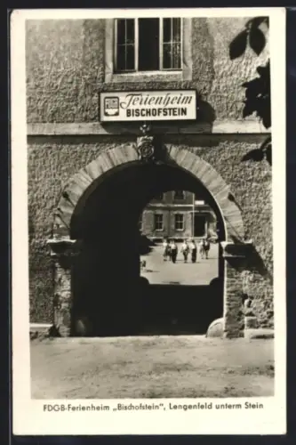 AK Lengenfeld unterm Stein, FDGB-Ferienheim Bischofstein